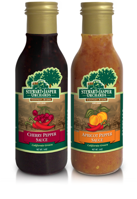 Stewart and Jasper Orchards Cherry Pepper Sauce and Apricot Pepper Sauce